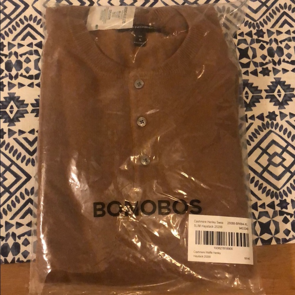 Bonobos Cashmere Henley Sweater